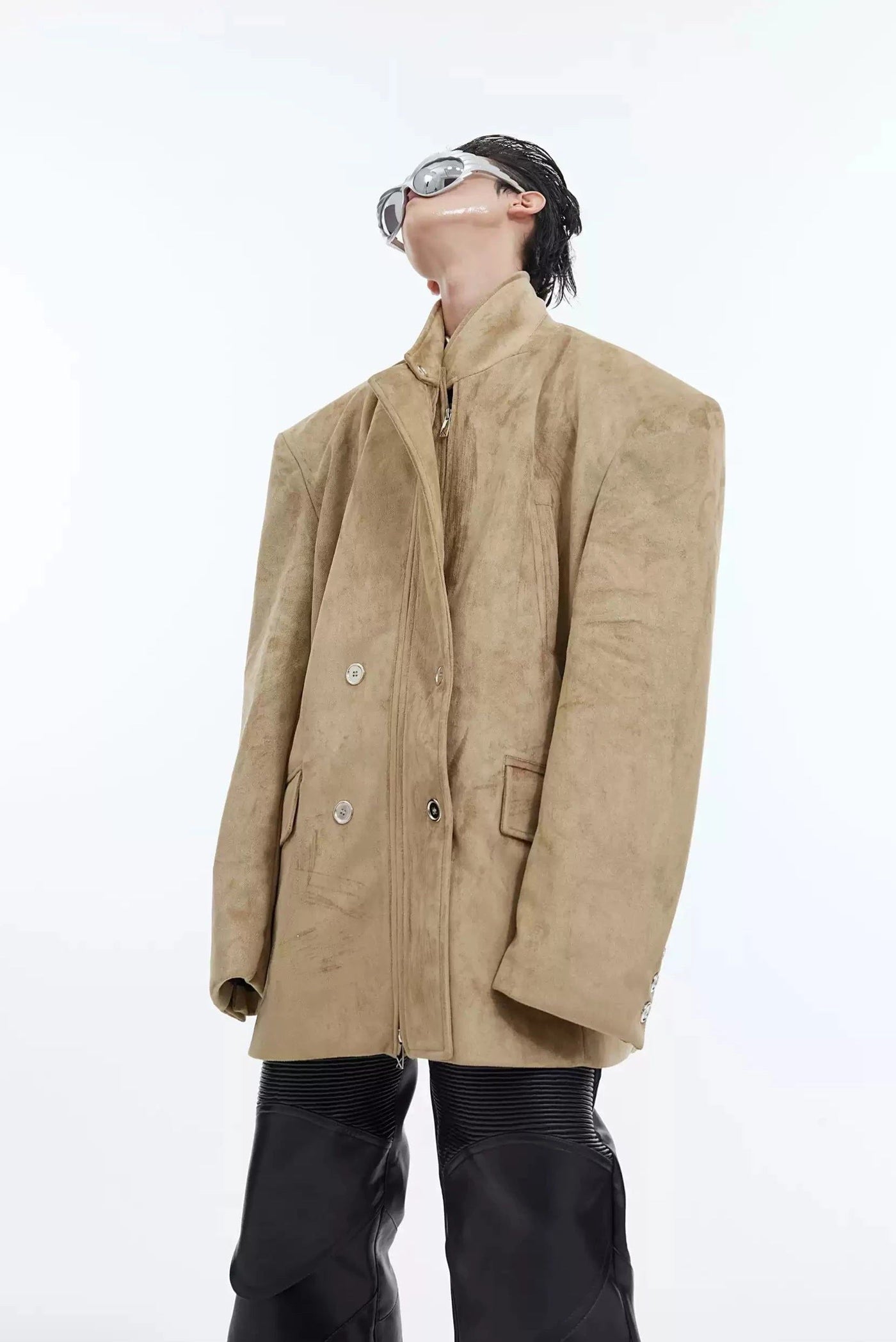 Multi-Detail Loose Blazer Korean Street Fashion Blazer By Argue Culture Shop Online at OH Vault
