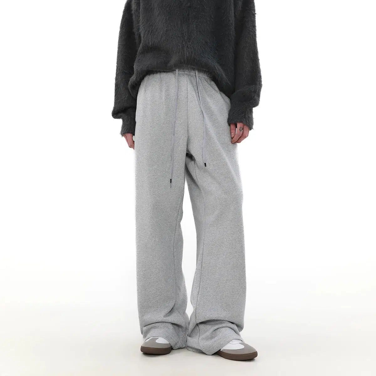 Drawstring Gartered Sweatpants Korean Street Fashion Pants By Mr Nearly Shop Online at OH Vault