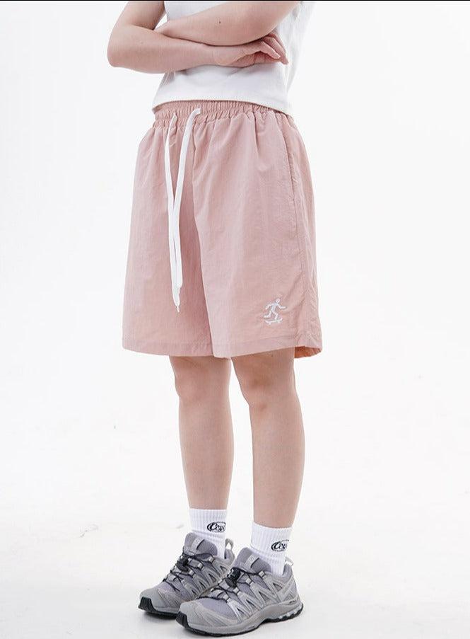Drawstring Skate Embroidery Sports Shorts Korean Street Fashion Shorts By Made Extreme Shop Online at OH Vault