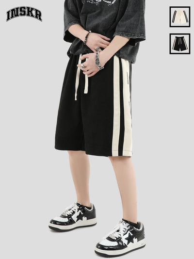 INS Kore Drawstring Side Tape Sports Shorts Korean Street Fashion Shorts By INS Korea Shop Online at OH Vault