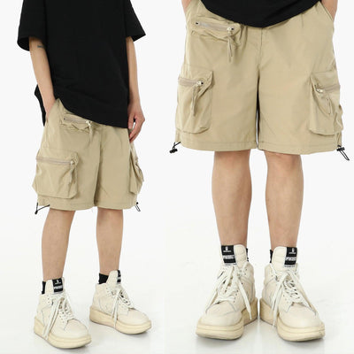 Casual Tie Waist Cargo Shorts Korean Street Fashion Shorts By MEBXX Shop Online at OH Vault