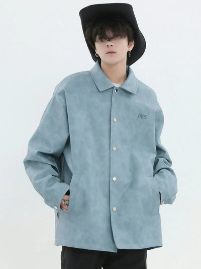 INS Korea Classic Vintage Faux Leather Jacket Korean Street Fashion Jacket By INS Korea Shop Online at OH Vault