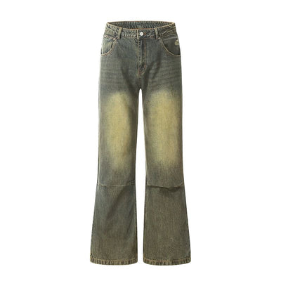 Tie-Dyed Wash Wide Jeans Korean Street Fashion Jeans By Mr Nearly Shop Online at OH Vault