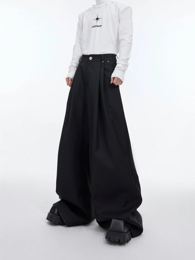 Loose Leg Drapey Pants Korean Street Fashion Pants By Argue Culture Shop Online at OH Vault