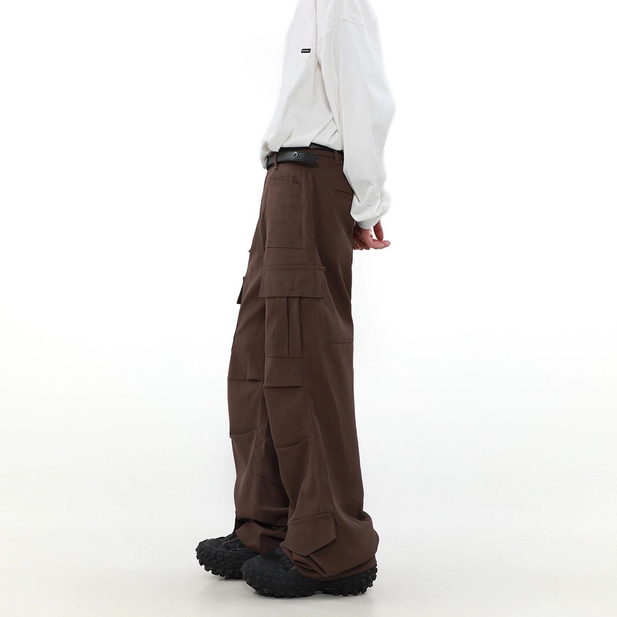 Casual Straight Fit Cargo Pants Korean Street Fashion Pants By Mr Nearly Shop Online at OH Vault