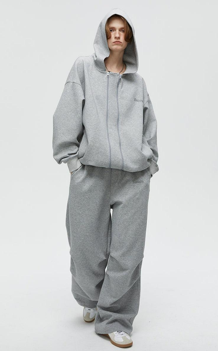 Kreate Basic Logo Air Layer Sweatpants Korean Street Fashion Pants By Kreate Shop Online at OH Vault
