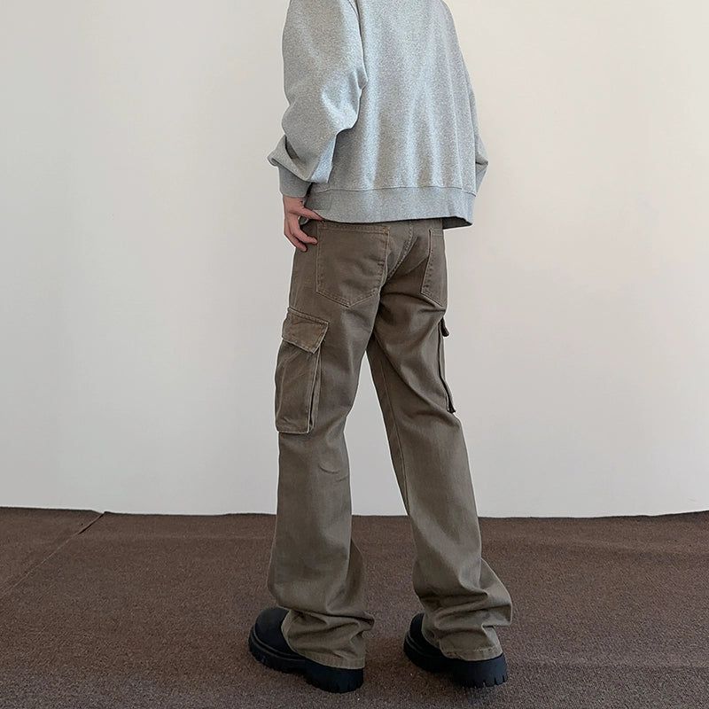 Utility Pocket Cargo Pants Korean Street Fashion Pants By A PUEE Shop Online at OH Vault