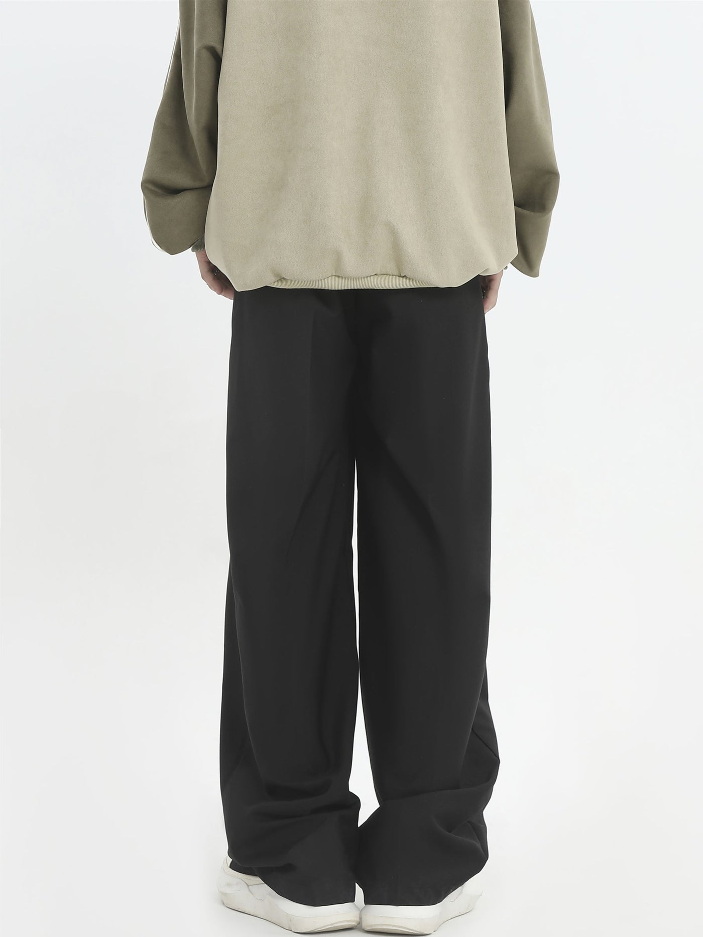 INS Korea Fold Pleated Loose Trousers Korean Street Fashion Pants By INS Korea Shop Online at OH Vault