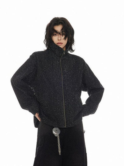 Fleece Lined Funnel Neck Jacket Korean Street Fashion Jacket By Cro World Shop Online at OH Vault