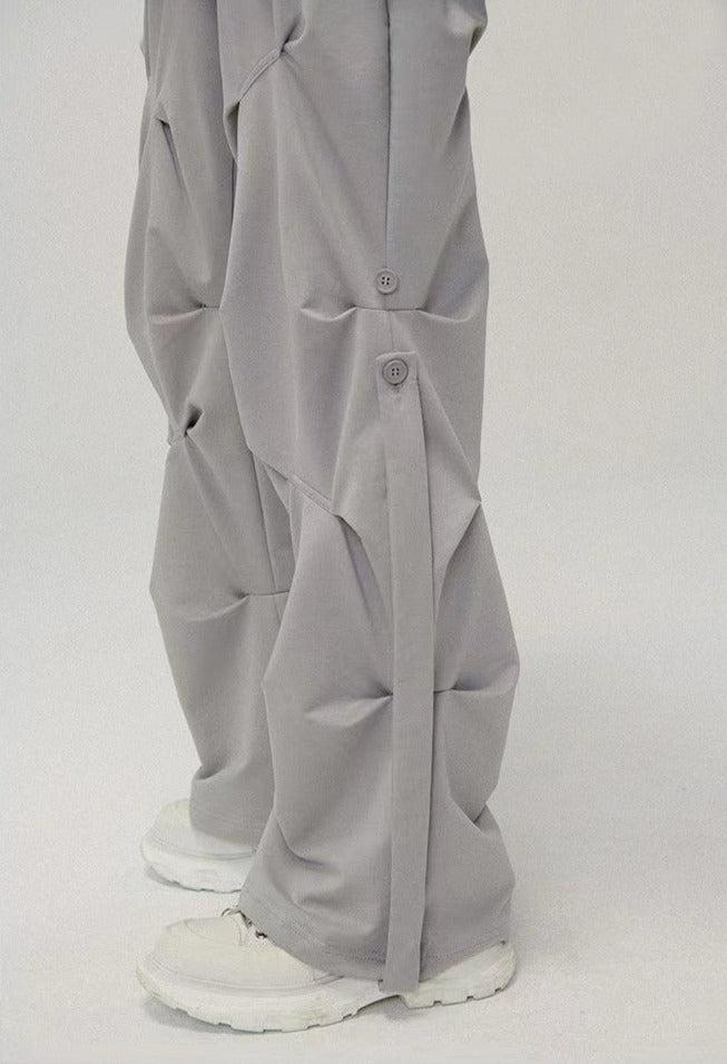 Side Strap Pleated Pants