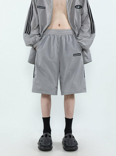 Retro Side Striped Sports Shorts Korean Street Fashion Shorts By Mr Nearly Shop Online at OH Vault