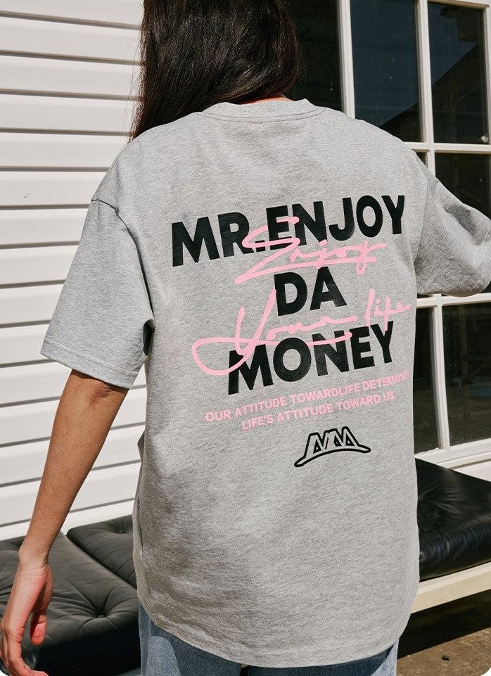 Basic Logo Printed T-Shirt Korean Street Fashion T-Shirt By Mr Enjoy Da Money Shop Online at OH Vault