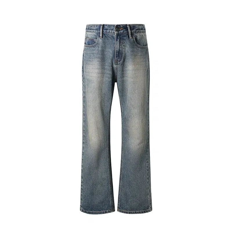 Regular Fit Washed Bootcut Jeans Korean Street Fashion Jeans By Kreate Shop Online at OH Vault