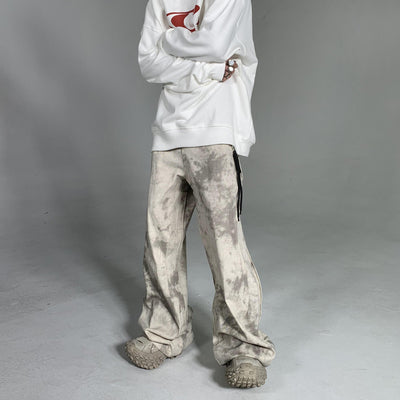 Ash Dark Wavy Twisted Camouflage Loose Pants Korean Street Fashion Pants By Ash Dark Shop Online at OH Vault