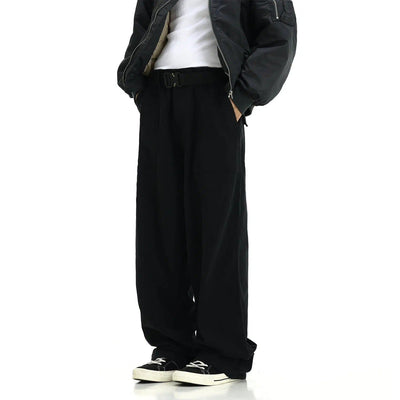 Big Pocket Wide Leg Pants Korean Street Fashion Pants By MEBXX Shop Online at OH Vault