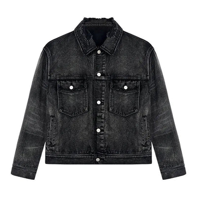 Short Boxy Denim Jacket Korean Street Fashion Jacket By Terra Incognita Shop Online at OH Vault
