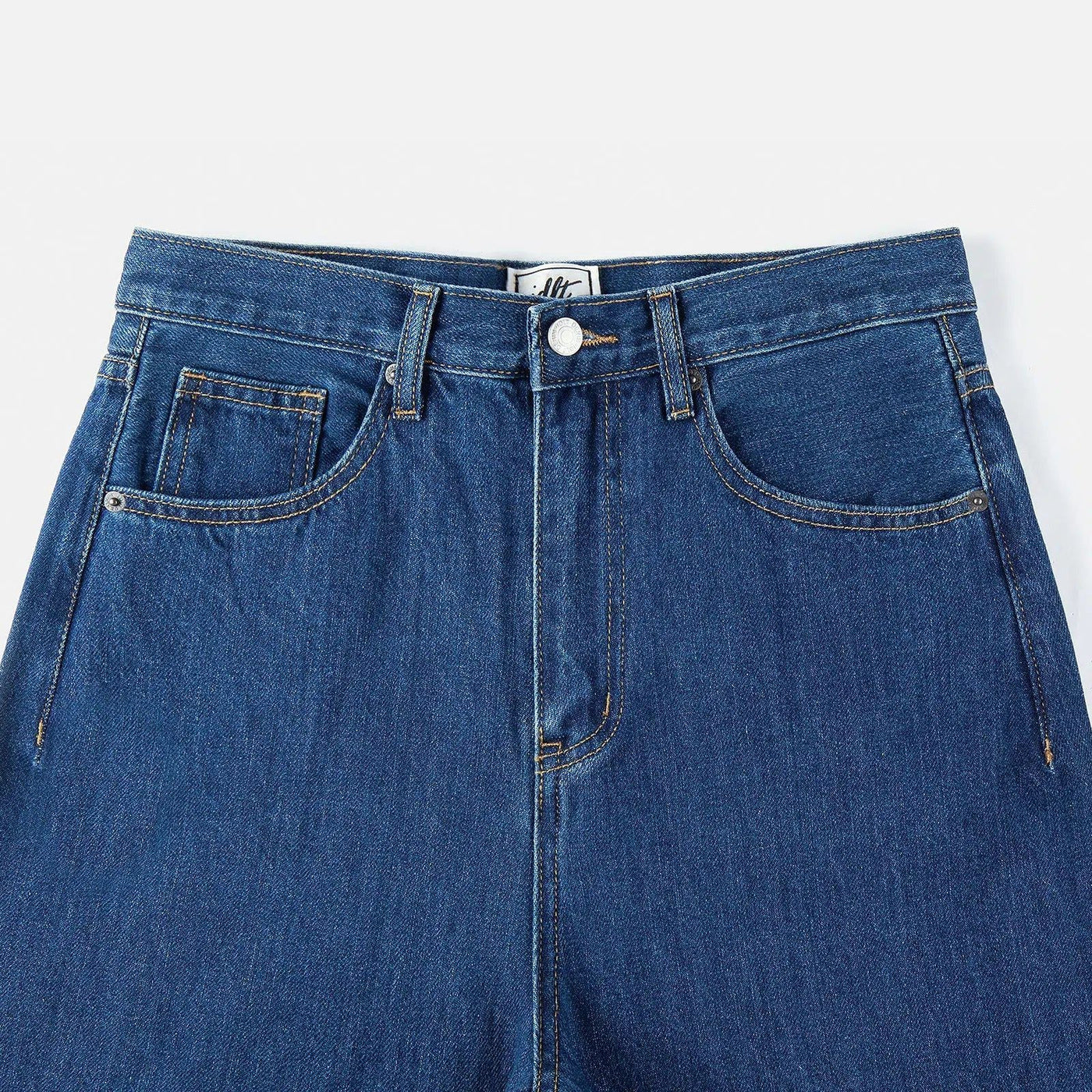 Wide Leg Cut Classic Jeans Korean Street Fashion Jeans By IDLT Shop Online at OH Vault