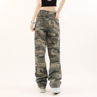 Slant Pocket Camouflage Pants Korean Street Fashion Pants By Mr Nearly Shop Online at OH Vault