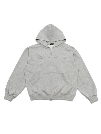 Lined Zippered Casual Hoodie Korean Street Fashion Hoodie By Kiosk Shop Online at OH Vault