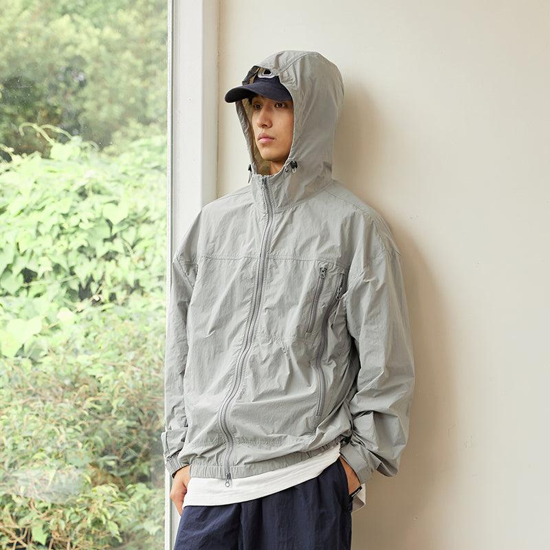 Multi Zip Sunblock Hooded Jacket Korean Street Fashion Jacket By NGO Army Shop Online at OH Vault