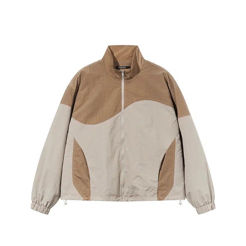 Wave Spliced Jacket Korean Street Fashion Jacket By Moditec Shop Online at OH Vault