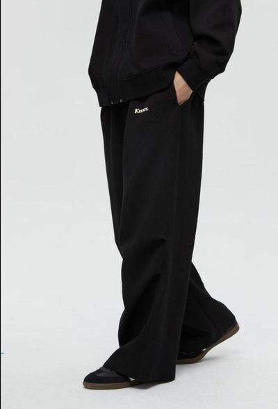 Basic Logo Air Layer Sweatpants Korean Street Fashion Pants By Kreate Shop Online at OH Vault