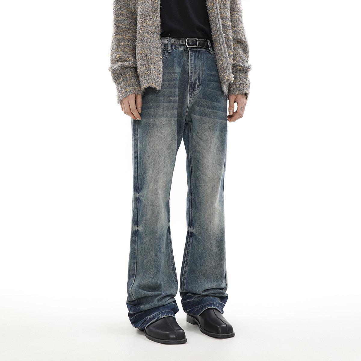 Washed Emphasis Loose Jeans Korean Street Fashion Jeans By Mr Nearly Shop Online at OH Vault