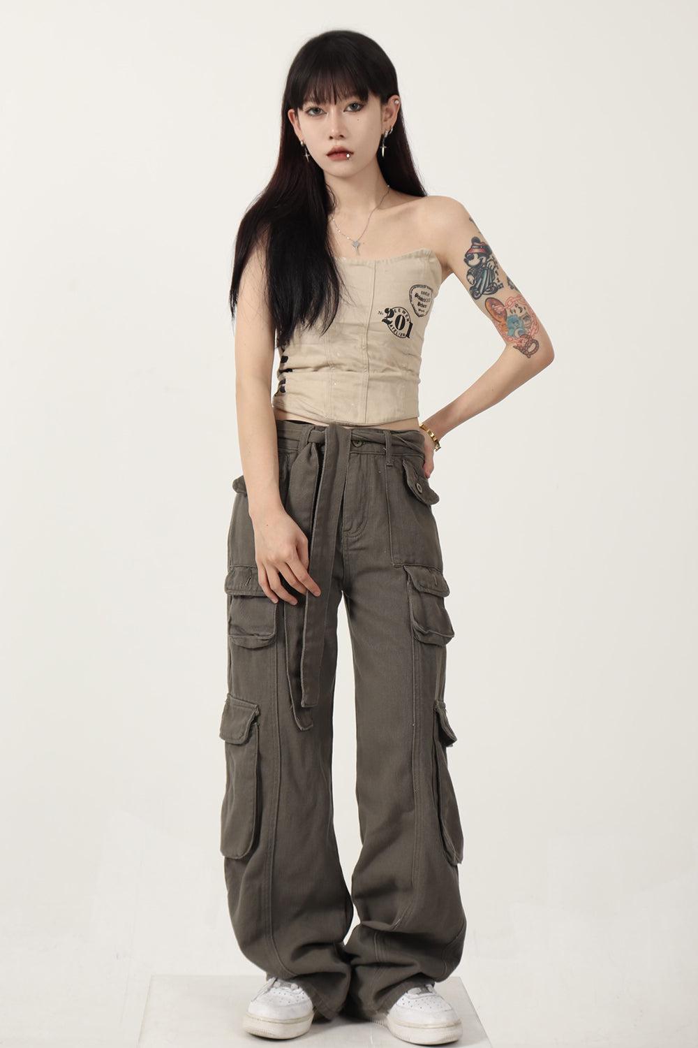 Yuppie Style Cargo Pants Korean Street Fashion Pants By Jump Next Shop Online at OH Vault
