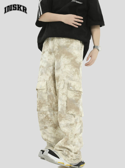 Camouflage Workwear Cargo Pants Korean Street Fashion Pants By INS Korea Shop Online at OH Vault