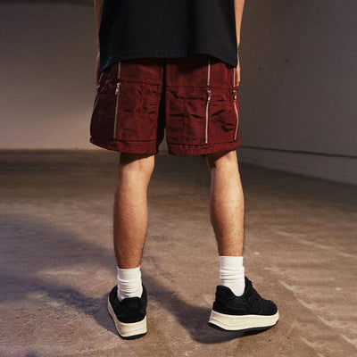 Double Sided Zip Cargo Shorts Korean Street Fashion Shorts By Remedy Shop Online at OH Vault