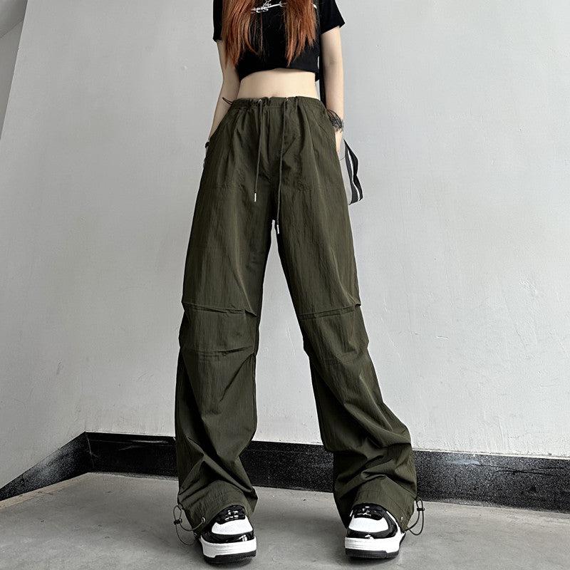 Drawstring Loose Pleated Pants Korean Street Fashion Pants By Made Extreme Shop Online at OH Vault