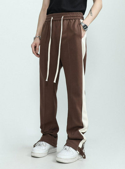 Side Striped Sweatpants Korean Street Fashion Pants By Mr Nearly Shop Online at OH Vault