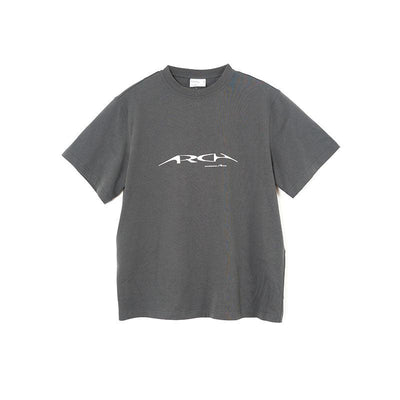 Topstitched Logo T-Shirt Korean Street Fashion T-Shirt By Roaring Wild Shop Online at OH Vault