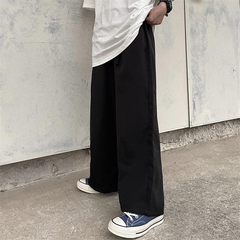 Elastic Waist Relaxed Fit Pants Korean Street Fashion Pants By Made Extreme Shop Online at OH Vault