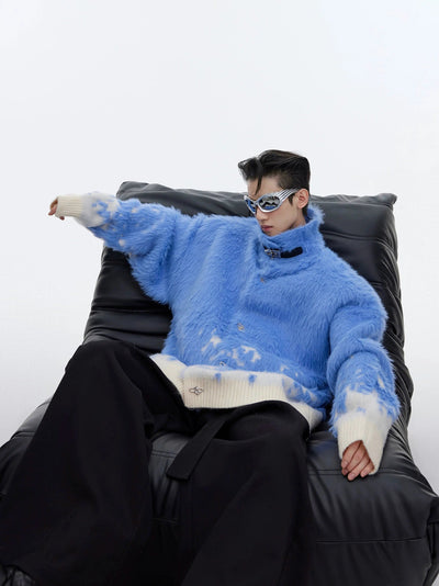 Flame Effect Fur Jacket Korean Street Fashion Jacket By Argue Culture Shop Online at OH Vault
