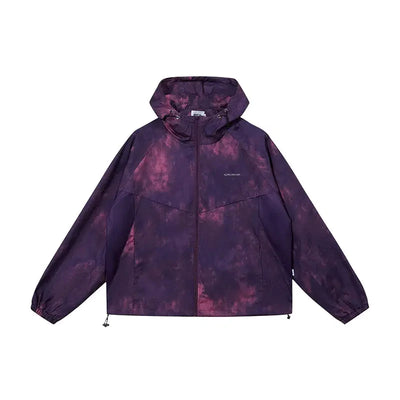 Gradient Tie-Dyed Windbreaker Jacket Korean Street Fashion Jacket By Made Extreme Shop Online at OH Vault