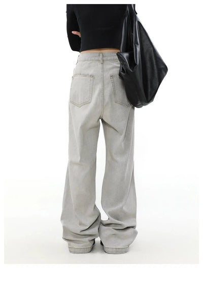 Light Washed Straight Jeans Korean Street Fashion Jeans By Mr Nearly Shop Online at OH Vault