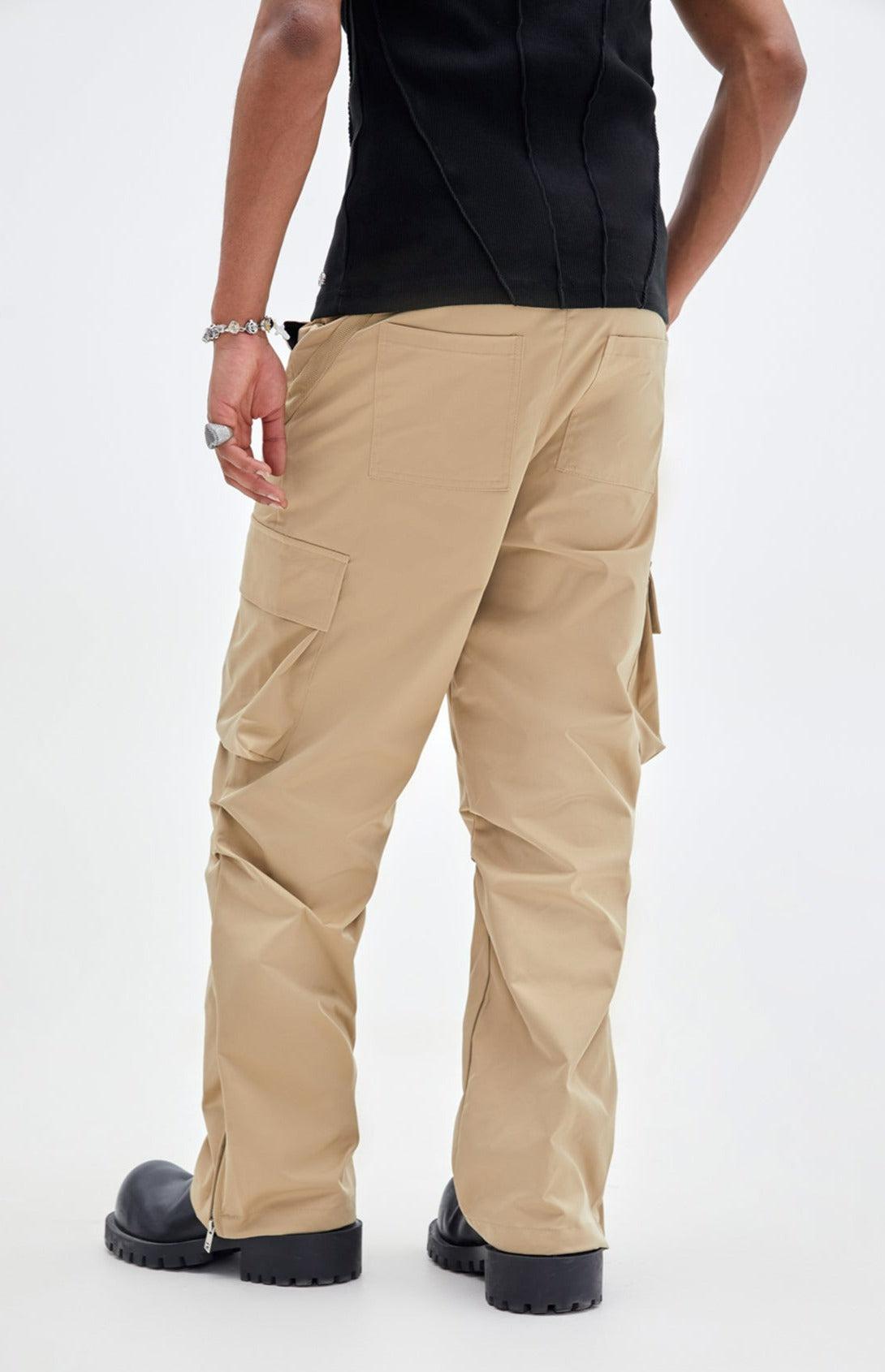 Made Extreme Drawstring Pleats Cargo Style Pants Korean Street Fashion Pants By Made Extreme Shop Online at OH Vault