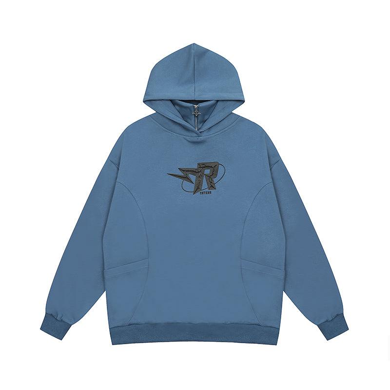 Mr Nearly Logo Text Kangaroo Pocket Hoodie Korean Street Fashion Hoodie By Mr Nearly Shop Online at OH Vault