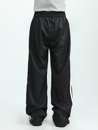 Vintage Striped Athletic Pants Korean Street Fashion Pants By Mr Nearly Shop Online at OH Vault