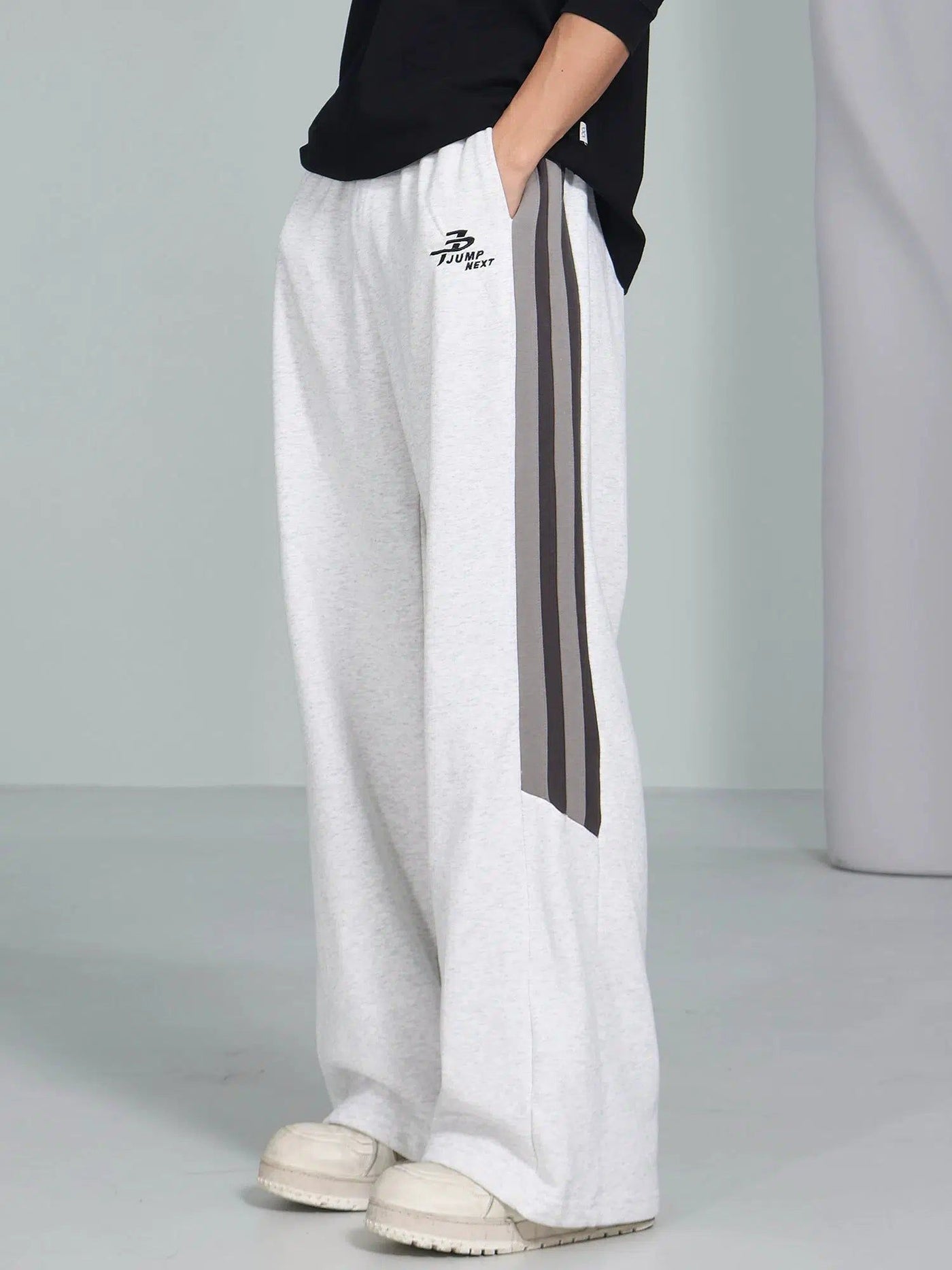 Casual Bootcut Striped Sweatpants Korean Street Fashion Pants By Jump Next Shop Online at OH Vault