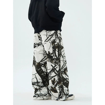 Leaf Pattern Camouflage Pants Korean Street Fashion Pants By Made Extreme Shop Online at OH Vault