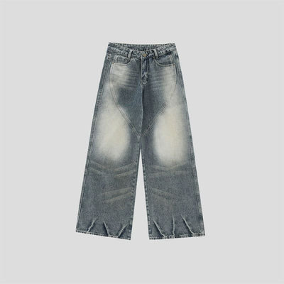 Fade Thigh Emphasis Jeans Korean Street Fashion Jeans By INS Korea Shop Online at OH Vault