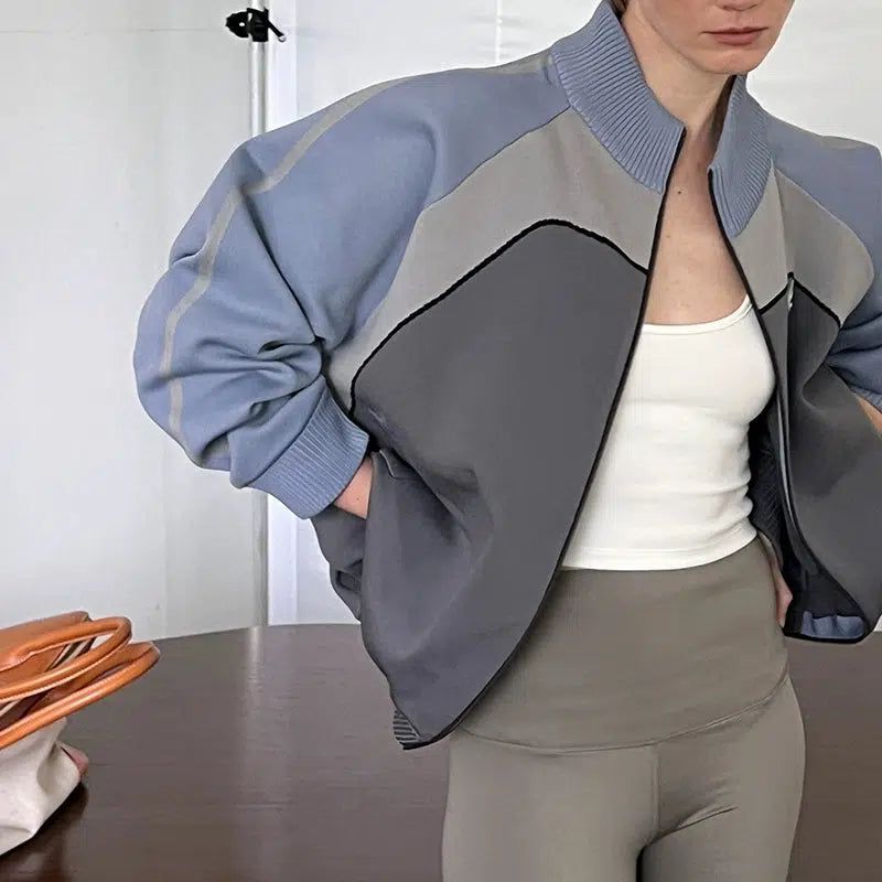 Athleisure Tri-Tone Jacket Korean Street Fashion Jacket By UMAMIISM Shop Online at OH Vault