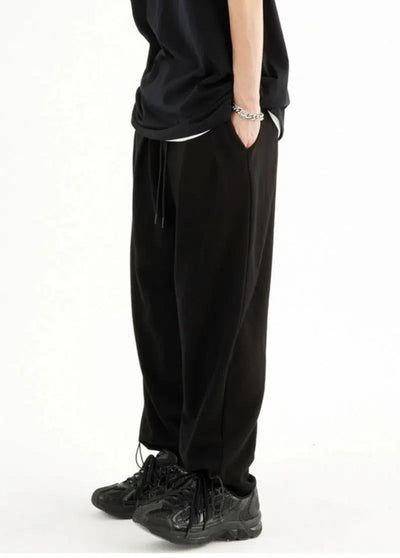 CATSSTAC Casual Drawstring Gartered Sweatpants Korean Street Fashion Pants By CATSSTAC Shop Online at OH Vault