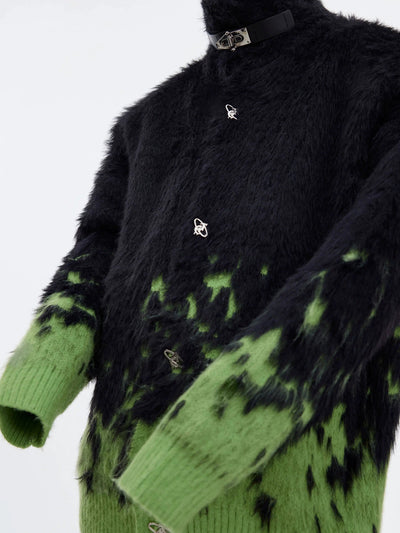 Flame Effect Fur Jacket Korean Street Fashion Jacket By Argue Culture Shop Online at OH Vault