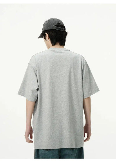 Plain Oversized Fit T-Shirt Korean Street Fashion T-Shirt By 77Flight Shop Online at OH Vault
