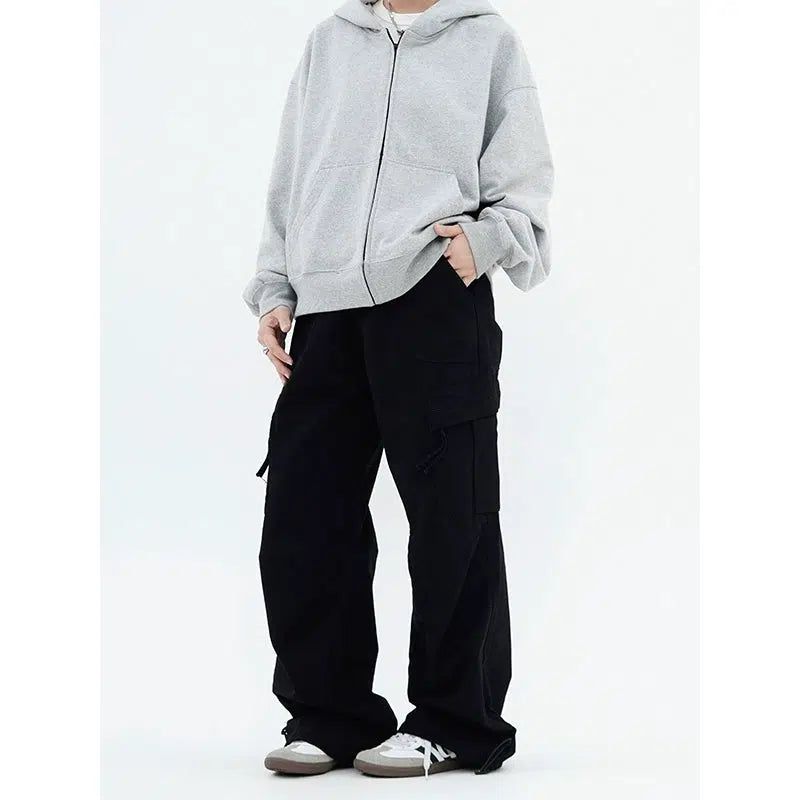 Adjustable Waist Casual Cargo Pants Korean Street Fashion Pants By Made Extreme Shop Online at OH Vault