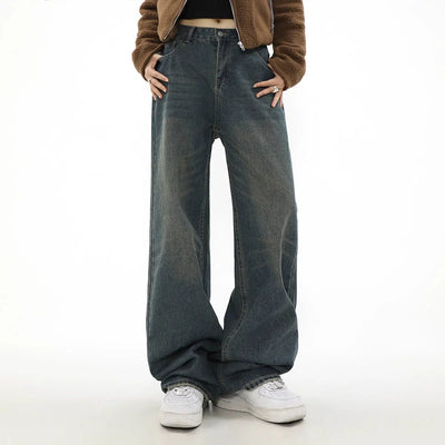 Casual Washed and Faded Jeans Korean Street Fashion Jeans By Mr Nearly Shop Online at OH Vault