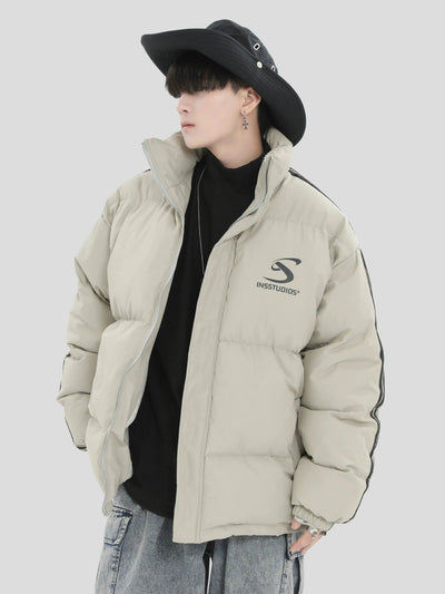 High Collar Puffer Jacket Korean Street Fashion Jacket By INS Korea Shop Online at OH Vault